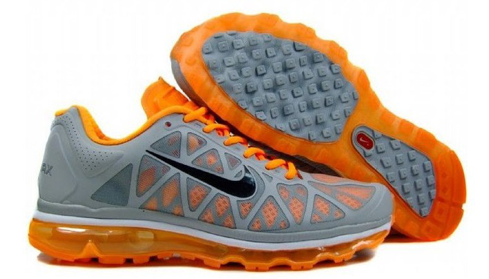 Men Air Max 2011 Grey Orange Shoes