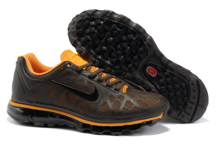 Men Air Max 2011 Grey Orange Shoes - Click Image to Close