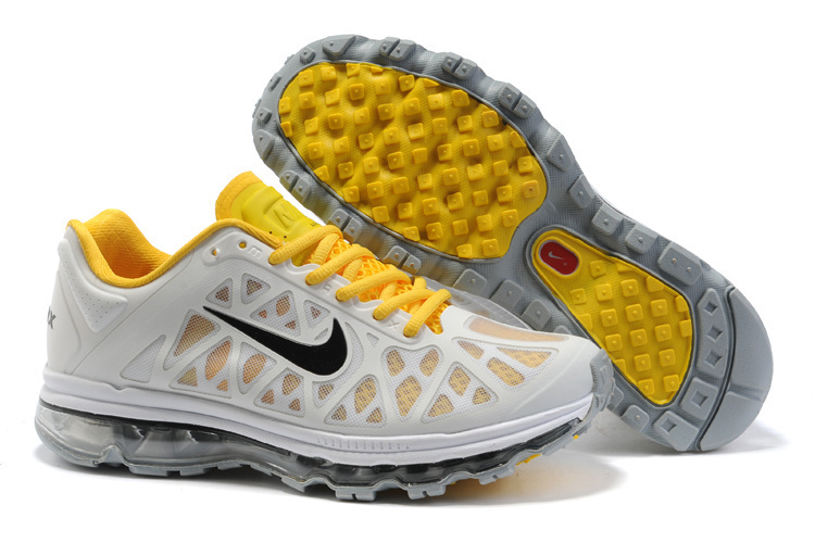 Men Air Max 2011 Grey Yellow Shoes - Click Image to Close