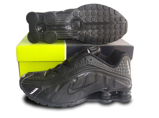Mens Nike Shox R4 Shoes All Black