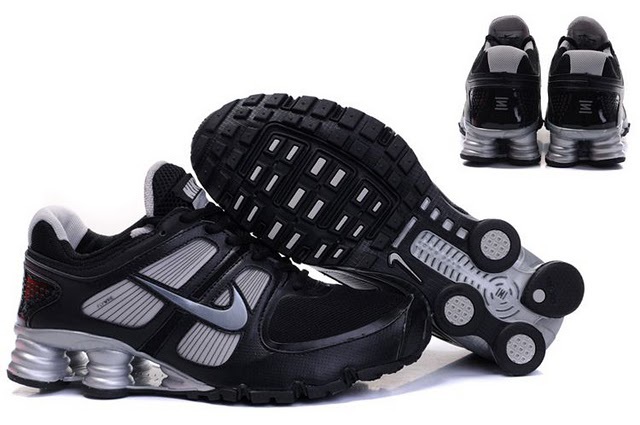 Men Nike Shox Turbo Shoes Black Grey