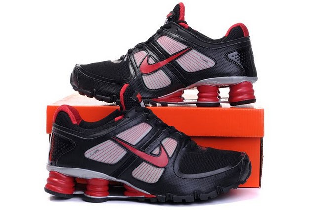 Men Nike Shox Turbo Shoes Black Red