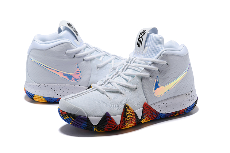 Mens Nike Kyrie 4 NCAA March Madness White Multi Color - Click Image to Close