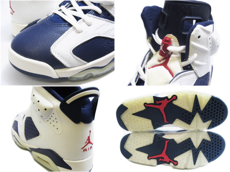 Midnight Nike Air Jordan 6 Retro Olympic White Blue Shoes