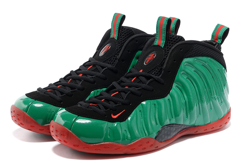 Air Foamposite One Shooting Stars Black Green Red Shoes