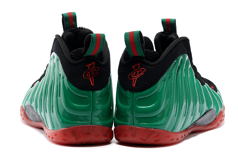 Air Foamposite One Shooting Stars Black Green Red Shoes - Click Image to Close