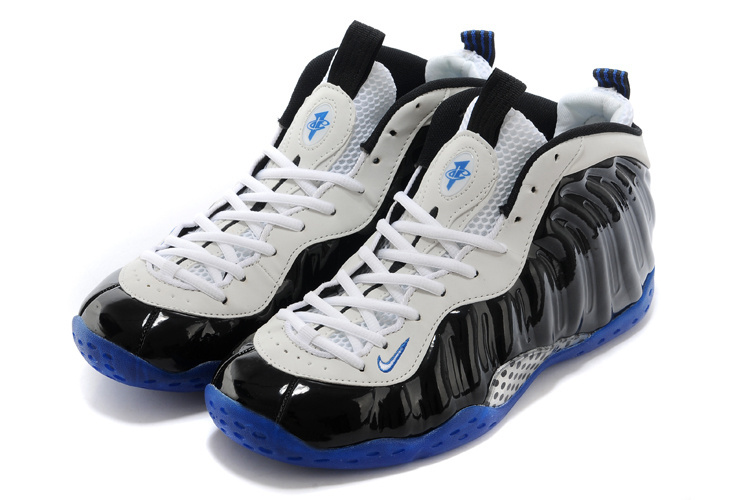 Air Foamposite One Shooting Stars White Black Blue Shoes