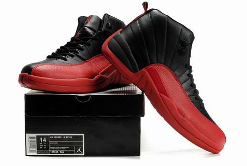 New Nike Air Jordan Retro 12 Black Red Shoe