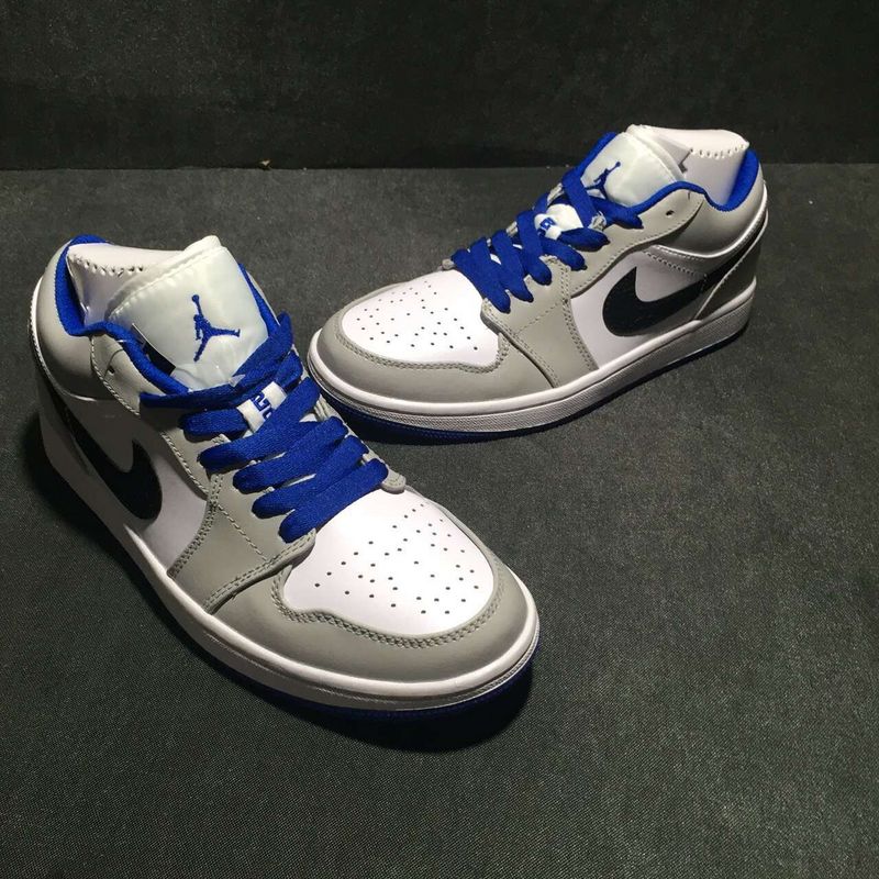 New Air Jordan 1 Low White Royal Blue Shoes