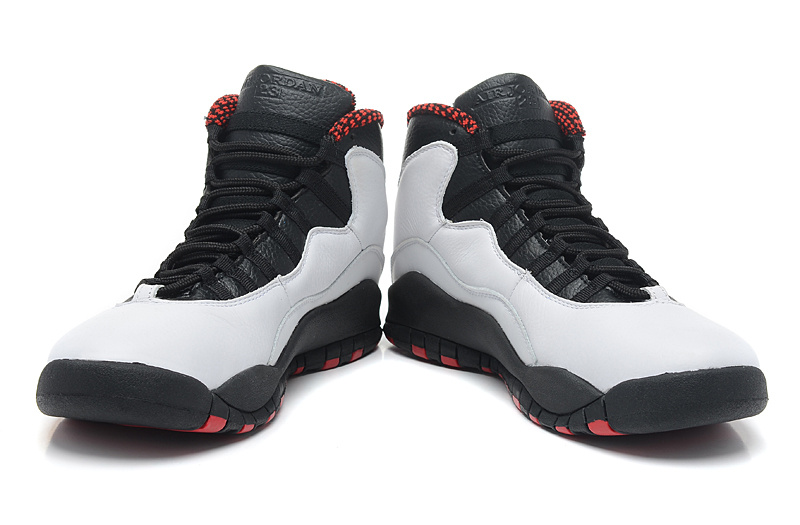 New Air Jordan 10 Retro Grey Black Red Shoes