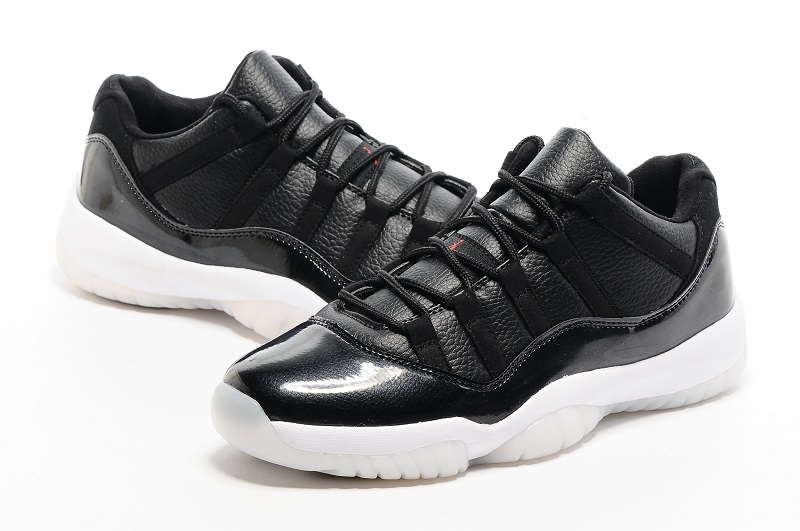 Nike Air Air Jordan 11 Low 72 11 Black White Red Basketball Shoes - Click Image to Close