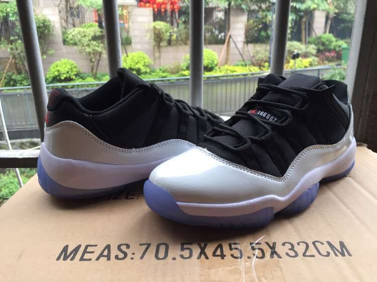 2016 Nike Air Jordan 11 Low Black White Red Shoes