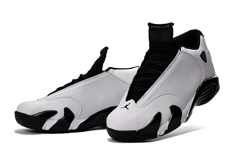 2016 Nike Air Jordan 14 White Black Blue