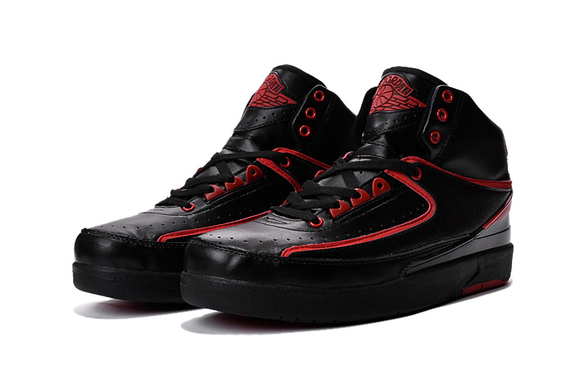 2016 Nike Air Jordan 2 Retro Black Red