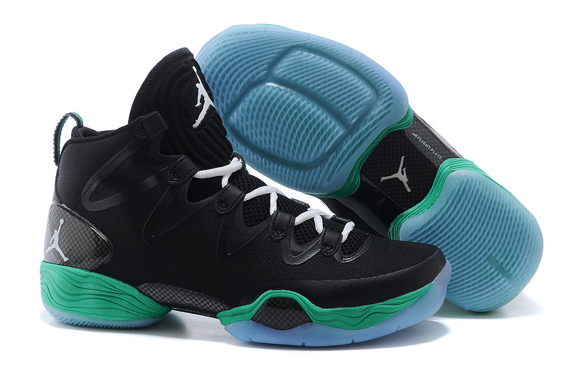 Nike 2015 Air Jordan 28 Black Green Shoes - Click Image to Close