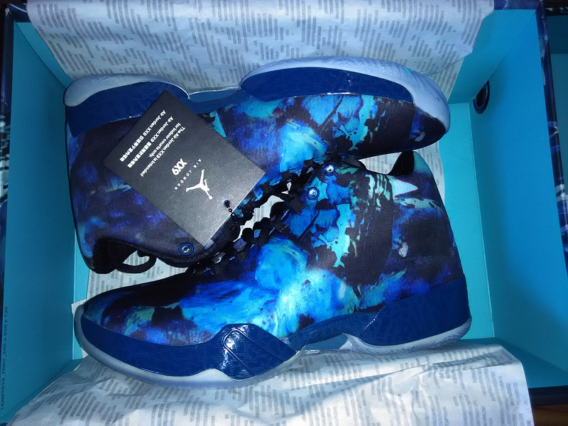Nike 2015 Air Jordan 29 Blue Black Paiting Shoes