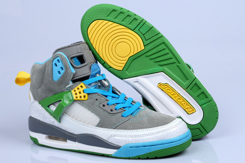 jordan spizike blue and yellow