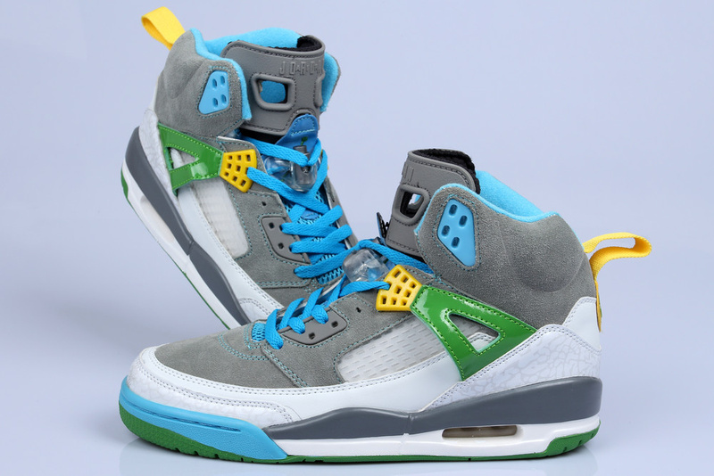 Nike Air Jordan 3.5 Suede Grey White Green Shoes - Click Image to Close