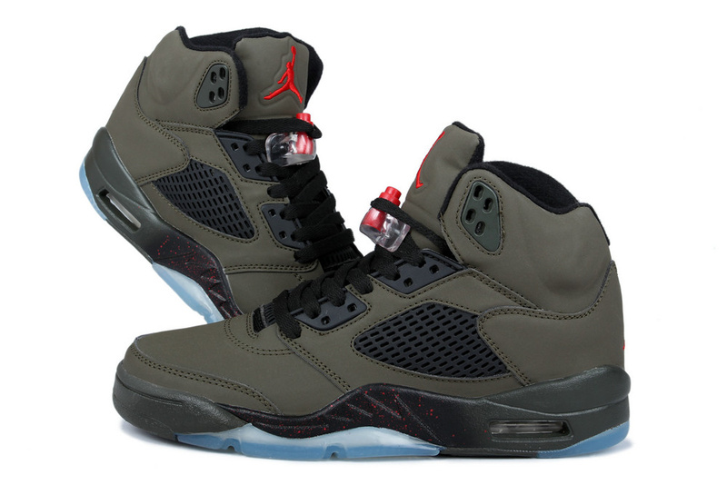 New Nike Air Jordan 5 Retro Fear Pack Shoes - Click Image to Close