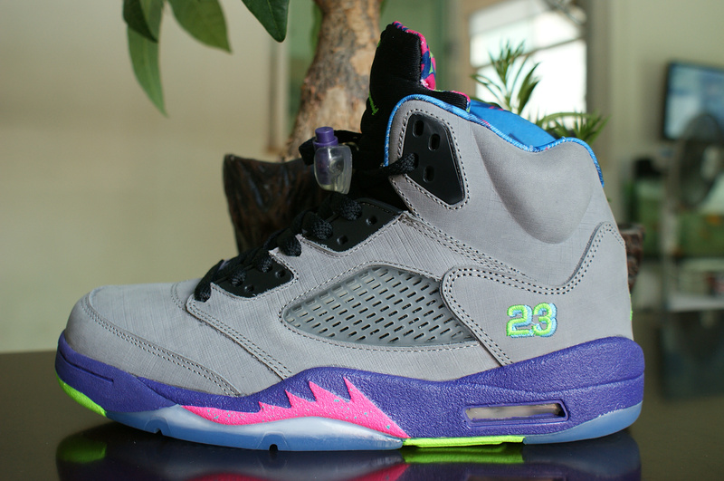 New Nike Air Jordan 5 Retro Mandarin Duck Edition Grey Purple Pink Green Shoes