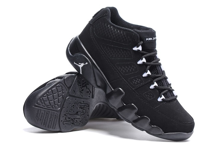 2016 Nike Air Jordan 9 Low All Black Shoes