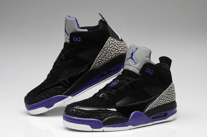 Nike Air Jordan Spizike Black Grey Purple White Shoes