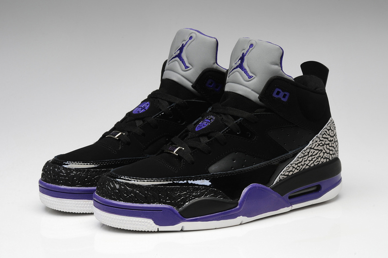 Nike Air Jordan Spizike Black Grey Purple White Shoes