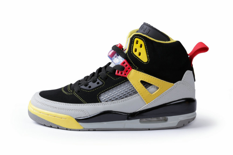 Nike Air Jordan Spizike Black Grey Yellow Shoes - Click Image to Close