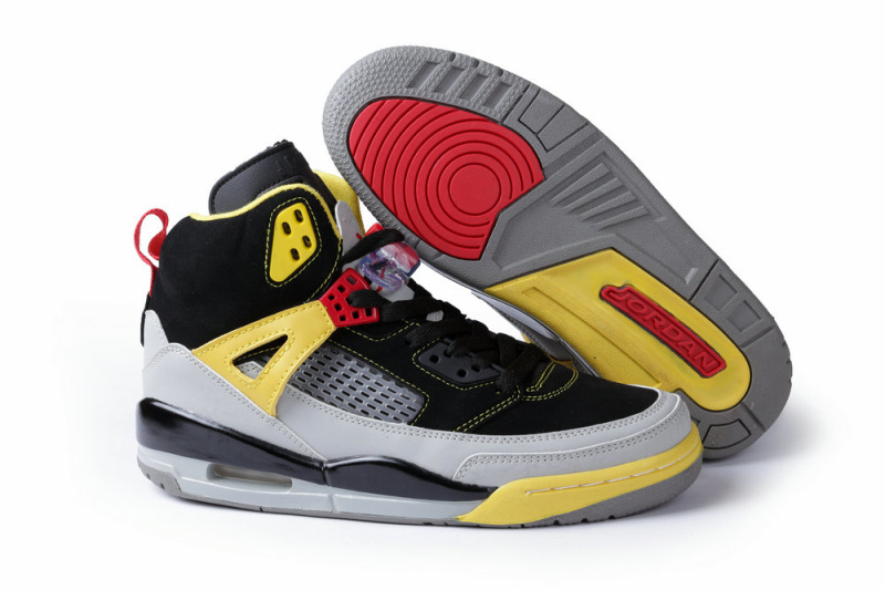 Nike Air Jordan Spizike Black Grey Yellow Shoes