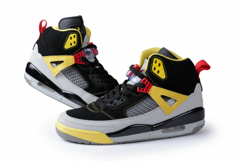 Nike Air Jordan Spizike Black Grey Yellow Shoes - Click Image to Close