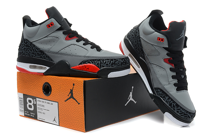 Nike Air Jordan Spizike Grey Black Red Shoes