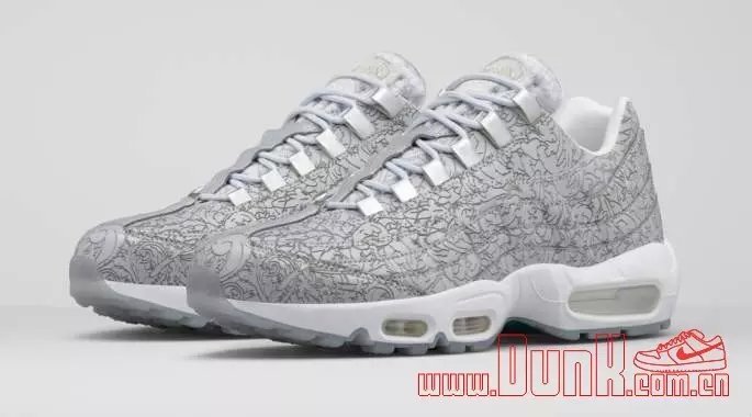 New Air Max 95 All Silver White - Click Image to Close