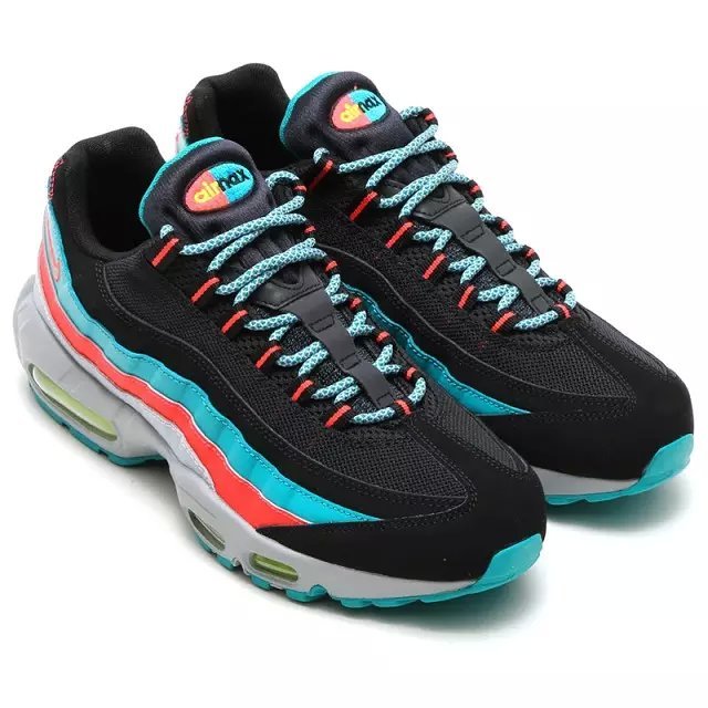 New Air Max 95 Black Red Blue - Click Image to Close