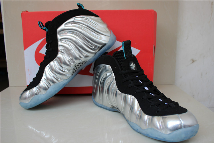 New Hot Nike Air Foamposite Penny Hardaway Silver Black Shoes - Click Image to Close