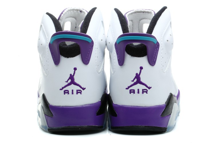 Nike Joran 6 Retro Shoes White Purple Black For Women