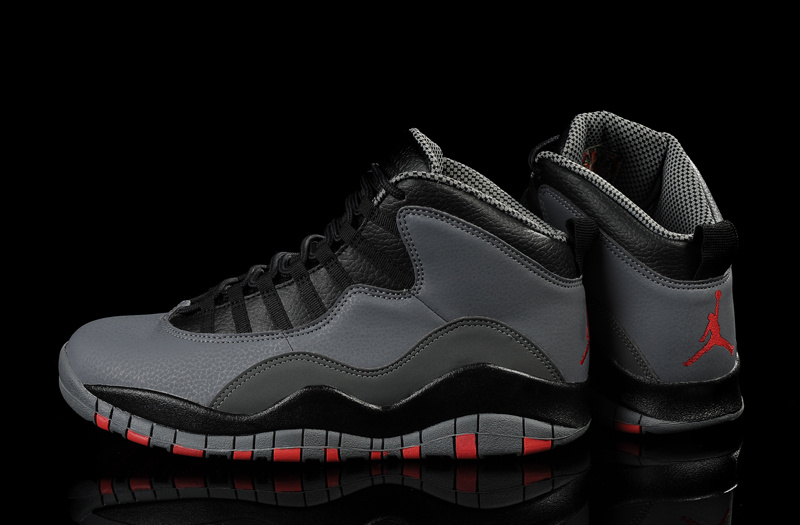 New Air Jordan 10 Black Red Shoes - Click Image to Close