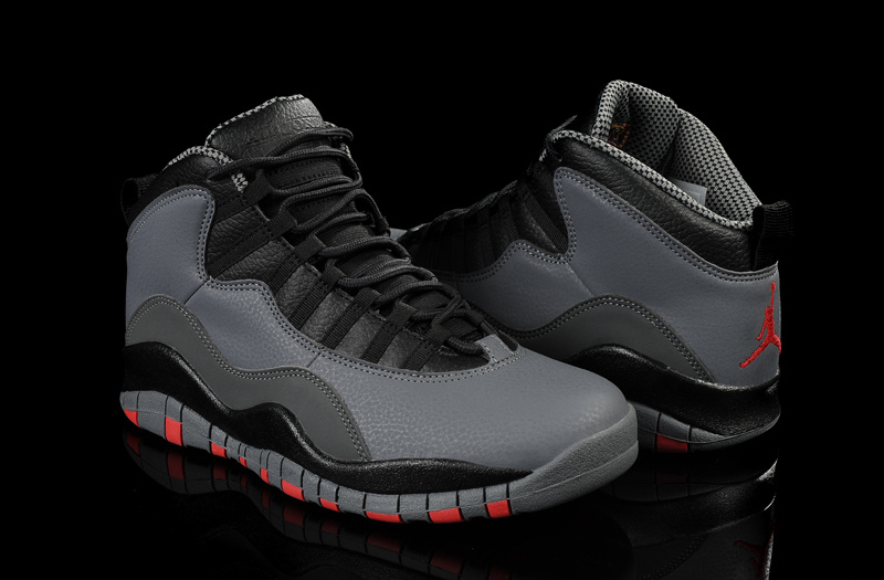New Air Jordan 10 Black Red Shoes - Click Image to Close