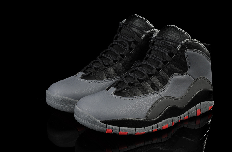 New Air Jordan 10 Black Red Shoes - Click Image to Close