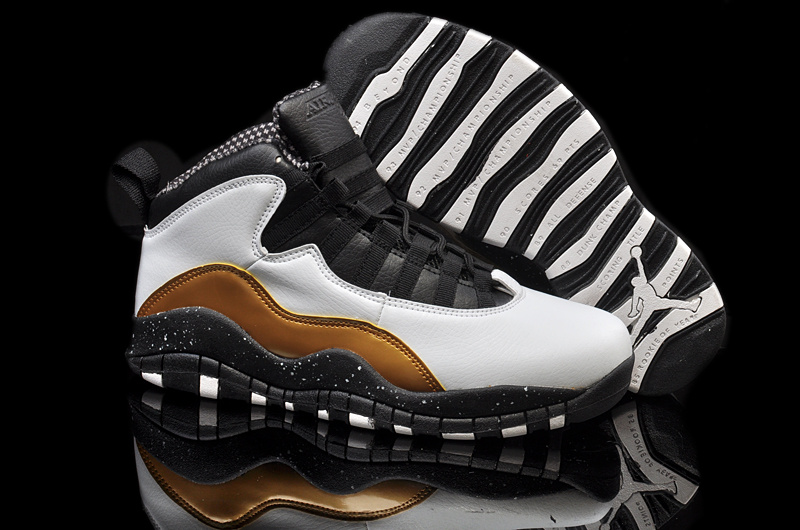 New Air Jordan 10 Retro Grey Black Brown Shoes - Click Image to Close