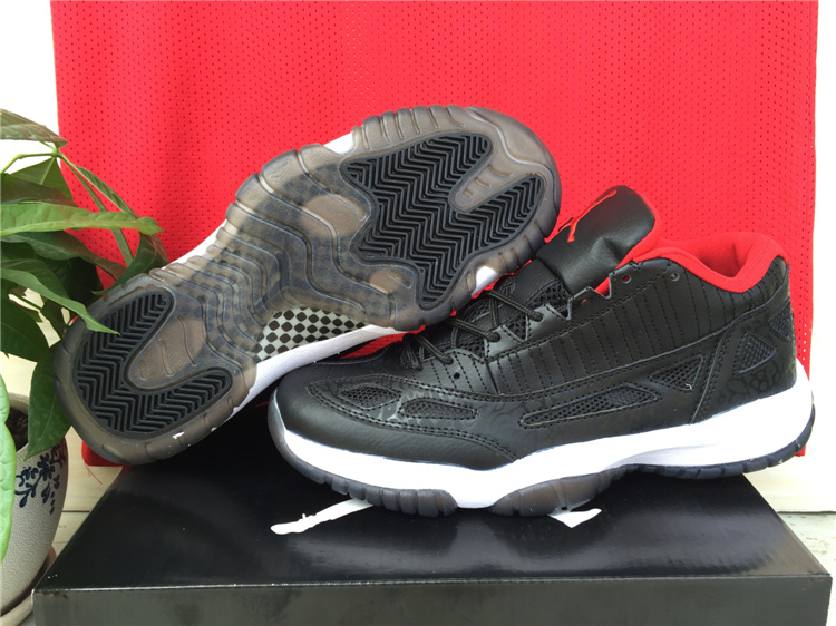 2015 Nike Air Jordan 11 Black Red Shoes - Click Image to Close