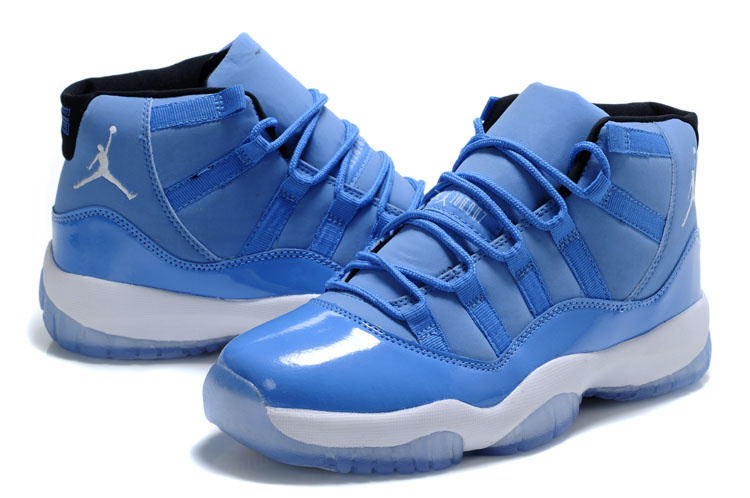 2014 Nike Air Jordan 11 Retro Blue White Basketball Shoes - Click Image to Close