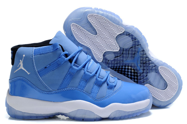 2014 Nike Air Jordan 11 Retro Blue White Basketball Shoes