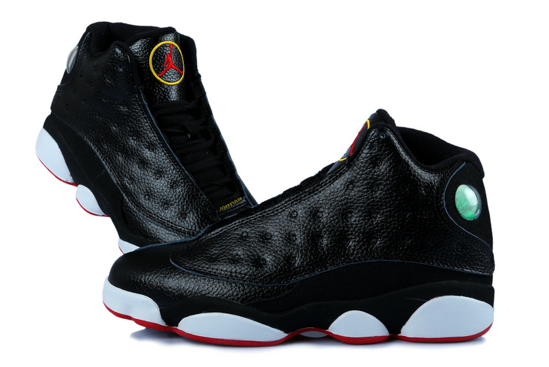 New Jordan 13 Black Red White With 3D Eye And Recoil Air Cushion - Click Image to Close