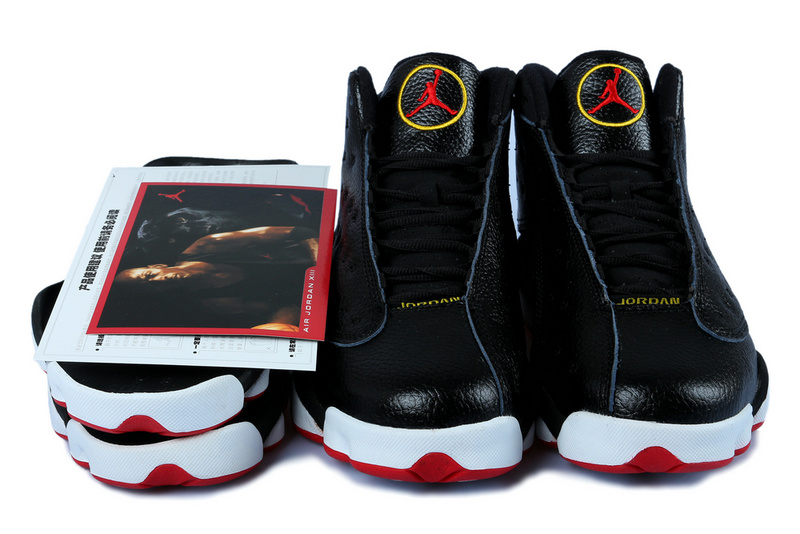 New Jordan 13 Black Red White With 3D Eye And Recoil Air Cushion - Click Image to Close