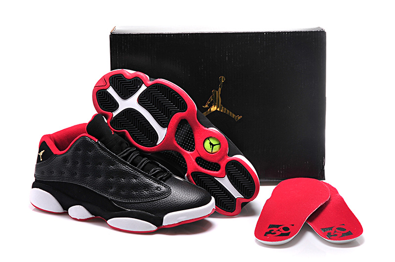 New Nike Air Jordan 13 GS Black Red Shoes For Women - Click Image to Close