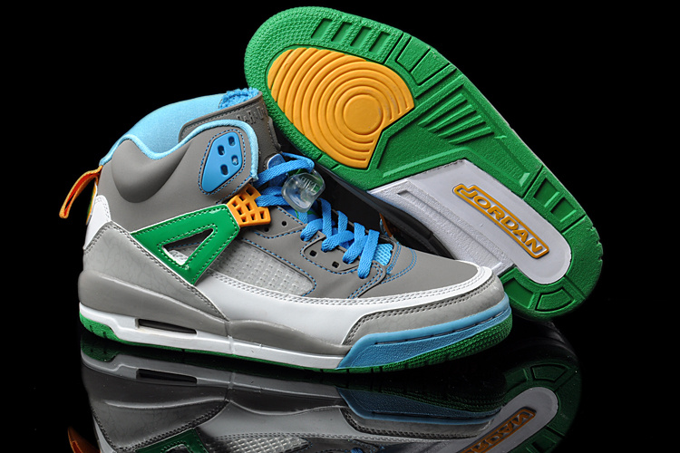 Nike Jordan 3.5 Grey Blue Green Shoes - Click Image to Close