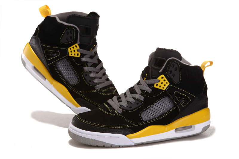 Nike Jordan 3.5 Suede Black White Yellow Shoes - Click Image to Close