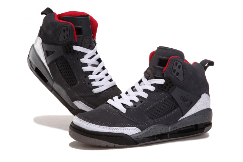 Nike Jordan 3.5 Suede Grey White Black Red Shoes - Click Image to Close