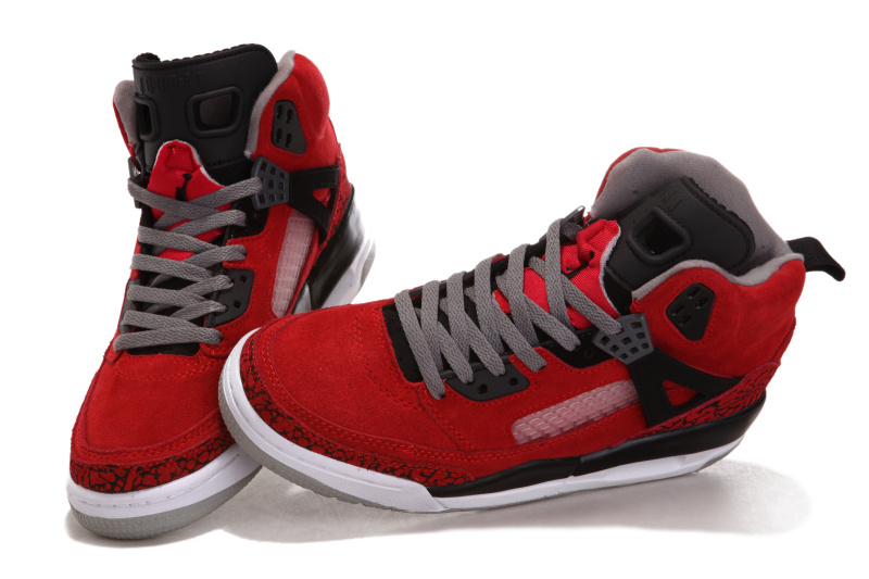 Nike Jordan 3.5 Suede Red Black White Shoes - Click Image to Close