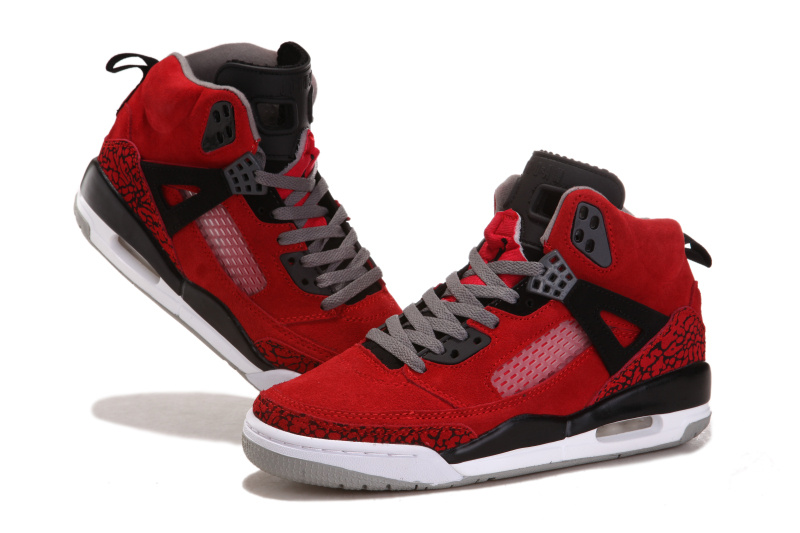 Nike Jordan 3.5 Suede Red Black White Shoes - Click Image to Close